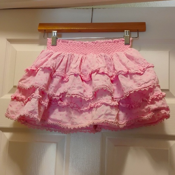 American Girl x LoveShackFancy Pink Layered Ruffle Skirt Cute Girly Size S (7/8) - Picture 1 of 8
